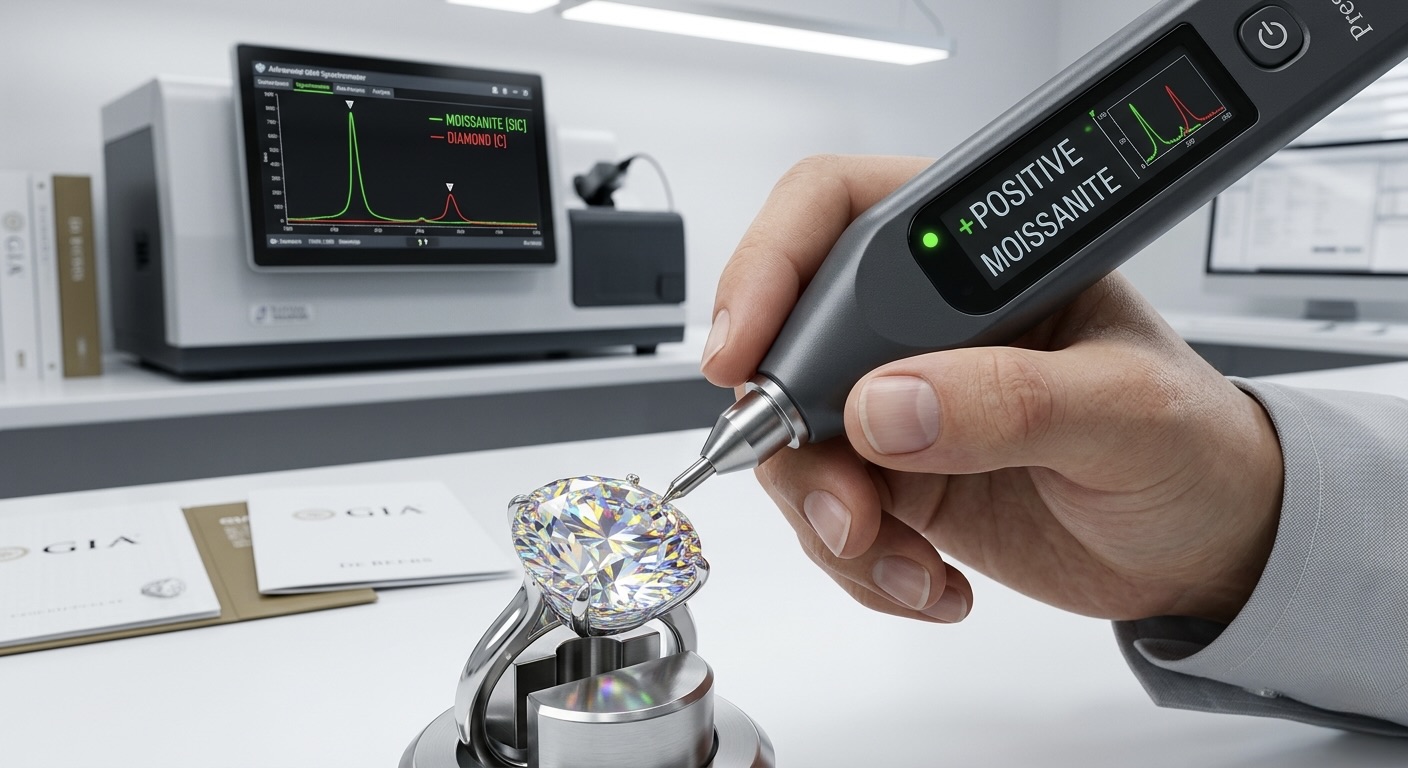 mossanite diamond test pass