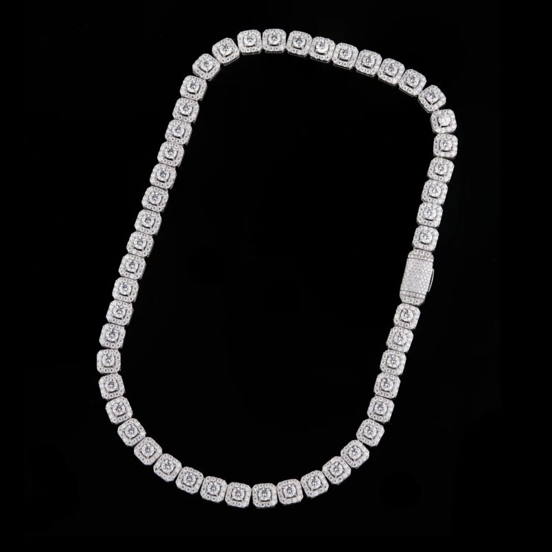 1 Moissanite Diamond Iced-Out Tennis Chain