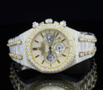 Moissanite Iced Out Bust Down Diamond Automatic Watch