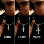 Luxury Blessed Mary Halo Winged Moissanite Pendant