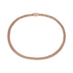 Premium Micro Round Cut Moissanite Chain – 6mm