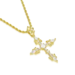 Fleur De Lis Cross Pendant