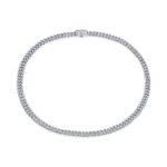 Premium Micro Round Cut Moissanite Chain – 6mm