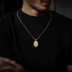 Saint Mary Floral Moissanite Pendant