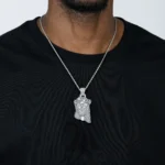 Stellar Jesus Moissanite Pendant – Small