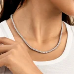 Moissanite Tennis Chain Necklace