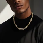 Rope Chain with Moissanite Clasp – 6mm