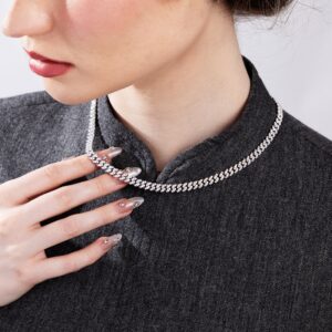 Premium Micro Round Cut Moissanite Chain – 6mm