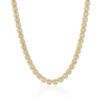 Fully Iced Moissanite Baguette Cluster Chain