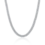 Premium Micro Round Cut Moissanite Chain – 6mm