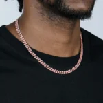 Premium Micro Round Cut Moissanite Chain – 6mm