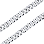 12mm Plain Gold Cuban Link Chain with Moissanite Clasp