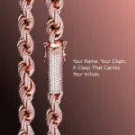 Rope Chain with Moissanite Clasp – 6mm
