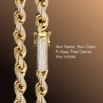 Rope Chain with Moissanite Clasp – 6mm