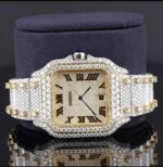 Moissanite Iced Out Roman Style Diamond Watch Automatic