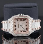 Moissanite Iced Out Roman Style Diamond Watch Automatic