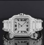 Moissanite Iced Out Roman Style Diamond Watch Automatic