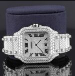 Moissanite Iced Out Roman Style Diamond Watch Automatic