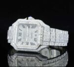 Moissanite Iconic Roman Number Hip Hop Iced Out Watch