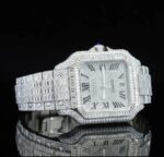 Moissanite Iconic Roman Number Hip Hop Iced Out Watch