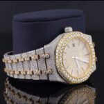 Moissanite Japan Automatic Fabulous Iced Out Analog Watch