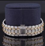 Moissanite Japan Automatic Fabulous Iced Out Analog Watch