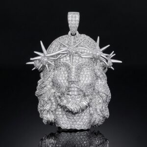 Diamond Chirst Jesus Piece Fully Iced Pendant