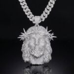 Diamond Chirst Jesus Piece Fully Iced Pendant
