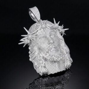 Diamond Chirst Jesus Piece Fully Iced Pendant