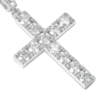 Luxury Blessed Mary Halo Winged Moissanite Pendant