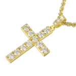 Luxury Blessed Mary Halo Winged Moissanite Pendant