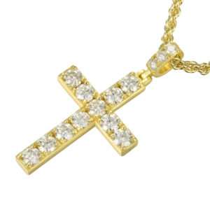 Luxury Blessed Mary Halo Winged Moissanite Pendant