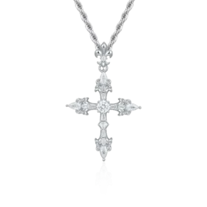Fleur De Lis Cross Pendant