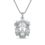 Diamond Jesus Piece Iced Moissanite Pendant