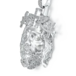 Diamond Jesus Piece Iced Moissanite Pendant