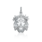 Diamond Jesus Piece Iced Moissanite Pendant