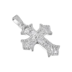 Sacred Devotion Cross Medium Moissanite Pendant
