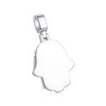 Iced Brilliance Layered Hamsa Pendant