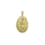 Saint Mary Floral Moissanite Pendant