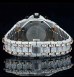 Two Tone Fully Iced Out Uniquely Crafted Automatic Moissanite Watch For Men