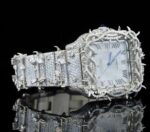 Beautiful Tree Branch Moissanite Automatic Watch For Men