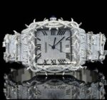 Beautiful Tree Branch Moissanite Automatic Watch For Men