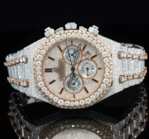 Moissanite Iced Out Bust Down Diamond Automatic Watch