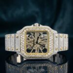 Moissanite Automatic Transparent Hip Hop Style Diamond Watch