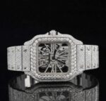 Moissanite Automatic Transparent Hip Hop Style Diamond Watch