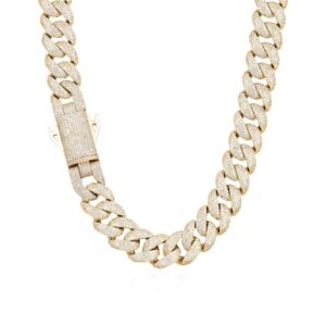 Fully Iced Micro Round Cut Cuban Link Chain