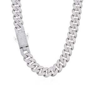 Fully Iced Micro Round Cut Cuban Link Chain