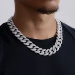 Fully Iced Micro Round Cut Cuban Link Chain