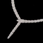 Flowing Circle Snake Necklace for Women – Sterling Silver