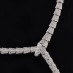 Flowing Circle Snake Necklace for Women – Sterling Silver